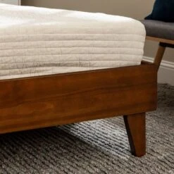 Alice Mid-Century Solid Wood Platform Bed - Saracina Home -Furniture Store GUEST 88141c0c 46d2 4a52 8e0c 50c25b31e716