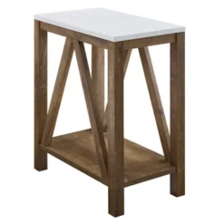 Taylen A Frame Farmhouse Open Storage Side Table - Saracina Home -Furniture Store GUEST 8a56e050 18a3 4e19 8714 e5ed52064b38