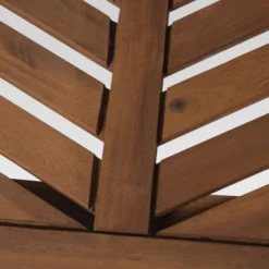 3pc Slatted Chevron Acacia Wood Patio Chat Set - Saracina Home -Furniture Store GUEST 8ad2bb5f 0ed3 4947 965e 4cda1165d301