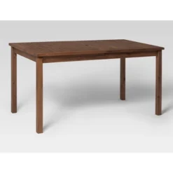 Acacia Wood Patio Simple Rectangle Dining Table - Saracina Home -Furniture Store GUEST 8bddcda6 e818 496f a921 0458fda21bbb