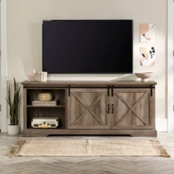 Clarabelle Double Sliding X Barn Door TV Stand For TVs Up To 80" - Saracina Home 33 Clarabelle Double Sliding X Barn Door TV Stand For TVs Up To 80" - Saracina Home -Furniture Store GUEST 8e1e8baf e18d 4219 bcfa 59f76785519d
