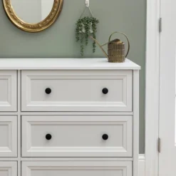 Classic 6 Drawer Groove Dresser White - Saracina Home -Furniture Store GUEST 8eda34d0 5958 4b96 a828 f2b0daecaa02