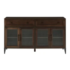 4 Door Reeded Glass Storage Sideboard - Saracina Home -Furniture Store GUEST 8fbb70c0 a0bd 4671 b4c1 6b47ad4d7582