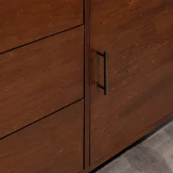 Mid-Century Modern With Closed Storage TV Stand For TVs Up To 58" Walnut - Saracina Home -Furniture Store GUEST 8ff0d089 27f5 4849 b4d0 44650fcd199a