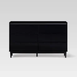 Mid-Century Modern Solid Wood 6 Drawer Double Dresser - Saracina Home -Furniture Store GUEST 90151679 33ac 41ca 9018 ea6b115ba554