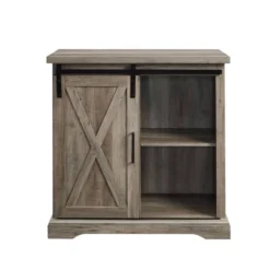Tertia Industrial Accent Cabinet With Sliding X Barn Door - Saracina Home -Furniture Store GUEST 90ae8321 8453 41ff bc8b 20b43723ac4e