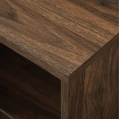 Contemporary Corner TV Stand For TVs Up To 55" Dark Walnut - Saracina Home -Furniture Store GUEST 90ef5640 16ec 43a6 9215 a7b971fb8a0a