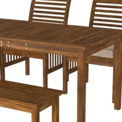 Ravenscroft 4pc Acacia Wood Patio Dining Set - Saracina Home 14 Ravenscroft 4pc Acacia Wood Patio Dining Set - Saracina Home -Furniture Store GUEST 914c6e42 17c0 45e7 8628 77dcc0056746