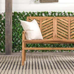 Slatted Chevron Acacia Wood Patio Loveseat – Saracina Home 24 Slatted Chevron Acacia Wood Patio Loveseat – Saracina Home -Furniture Store GUEST 92c3c9b0 8087 4ad7 9b5b bc9546058aaf