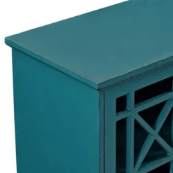 Versatile Fretwork Accent Storage Cabinet Blue - Saracina Home -Furniture Store GUEST 94b31eb2 8af4 498f 9033 de30dc40e0fa