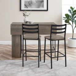 3pc Counter Height Drop Leaf Dining Set Gray Wash - Saracina Home 13 3pc Counter Height Drop Leaf Dining Set Gray Wash - Saracina Home -Furniture Store GUEST 96762721 7df9 4e01 baca 36dc965f4255