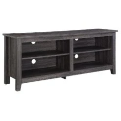 Transitional 4 Cubby Wood Open Storage TV Stand For TVs Up To 65"- Saracina Home -Furniture Store GUEST 9b7ac2df b47e 4854 8161 aae16d90f836