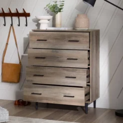 Higgins Modern Vertical 4 Drawer Dresser - Saracina Home -Furniture Store GUEST 9dd03e21 6377 4516 9e6d e0757f1ef627