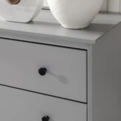 Stiva Classic Mid-Century Modern Vertical 4 Drawer Dresser Gray - Saracina Home -Furniture Store GUEST a11feec8 8bca 4e77 a070 4513141c5995