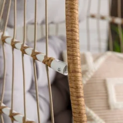 Toluca Hanging Outdoor Boho Egg Chair With Cushion - Saracina Home -Furniture Store GUEST a1dfd6d0 71de 4508 9b6f 0be074039cff