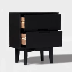 Mid-Century Modern Wood Nightstand - Saracina Home -Furniture Store GUEST a49f45e0 1fa8 4d59 a9d4 46994240cbf1