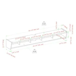 Modern Minimalist Floating TV Stand For TVs Up To 70" With Open Storage - Saracina Home -Furniture Store GUEST a4a8c275 385c 438c 89ed a40243a9acca