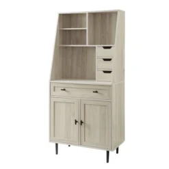 64" Storage Desk & Hutch With Keyboard Drawer - Saracina Home -Furniture Store GUEST a5597132 39b9 47f7 8df0 34356366975a