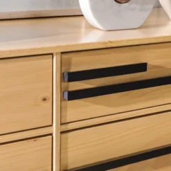 Modern 6 Drawer Double Dresser With Long Handles - Saracina Home 28 Modern 6 Drawer Double Dresser With Long Handles - Saracina Home -Furniture Store GUEST a655ef3a e42c 4a92 8bd3 8dc5f35056e3