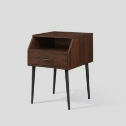 Modern 1 Drawer Angled Side Table - Saracina Home -Furniture Store GUEST a6f81268 121a 4c90 8210 8fa356ee1344