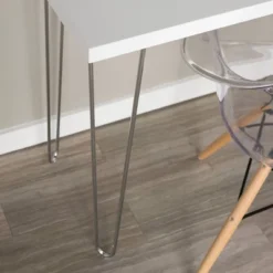 Gibby Modern Glam Hairpin Leg Writing Desk Faux White Marble - Saracina Home 9 Gibby Modern Glam Hairpin Leg Writing Desk Faux White Marble - Saracina Home -Furniture Store GUEST a721066f 3224 4cc1 a61c a62baa6ba469