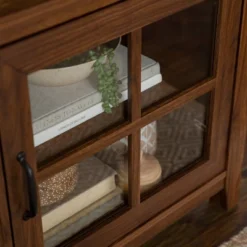 Tasi Transitional Farmhouse Glass Window Pane Door With Electric Fireplace TV Stand For TVs Up To 80" - Saracina Home -Furniture Store GUEST a8ad83f5 d62d 4bb1 8f47 7df8dbeb4efd