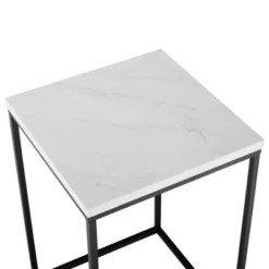 Owen Urban Open Box Frame Side Table Faux White Marble - Saracina Home -Furniture Store GUEST aac9976d 0065 45dc 834e 760c9bc8ea83