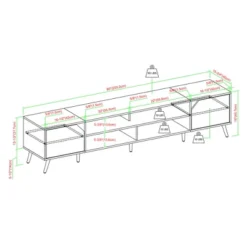Mid-Century Modern Wide Storage TV Stand For TVs Up To 90" - Saracina Home -Furniture Store GUEST ab849d12 16de 4623 8ed9 7b3fa2bb7fe4