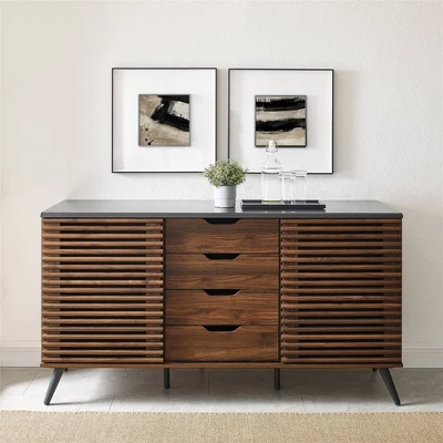Alvita Boho Slatted Siding Door Sideboard - Saracina Home 2 Alvita Boho Slatted Siding Door Sideboard - Saracina Home - Image 2