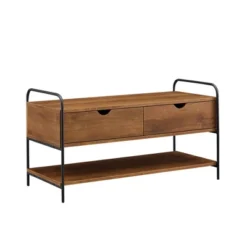 Modern 2 Drawer Storage Entry Bench - Saracina Home -Furniture Store GUEST abd502cb d546 4836 85b1 69b1749b1a09