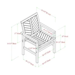 2pk Slatted Chevron Acacia Wood Patio Chairs - Saracina Home 32 2pk Slatted Chevron Acacia Wood Patio Chairs - Saracina Home -Furniture Store GUEST ac9cf103 4696 48de 9184 d9f109cbf904