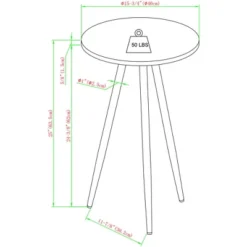 Modern Glam 3 Leg Round Side Table - Saracina Home -Furniture Store GUEST b0240f86 31b9 4922 91c0 26a1ecfd91f4
