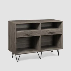Modern Hairpin Leg Storage Console Table - Saracina Home -Furniture Store GUEST b0538cdc ba3d 4470 b788 cd37cd85d031