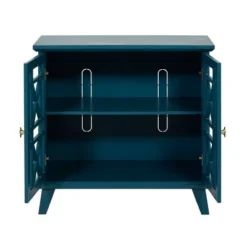 Versatile Fretwork Accent Storage Cabinet Blue - Saracina Home -Furniture Store GUEST b1e1ee1a 7f60 4d22 967f 986f85e15291