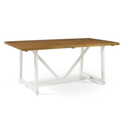 72" Solid Wood Trestle Dining Table - Saracina Home 11 72" Solid Wood Trestle Dining Table - Saracina Home -Furniture Store GUEST b26ee083 34a0 48ae 8628 5b3a21d31163