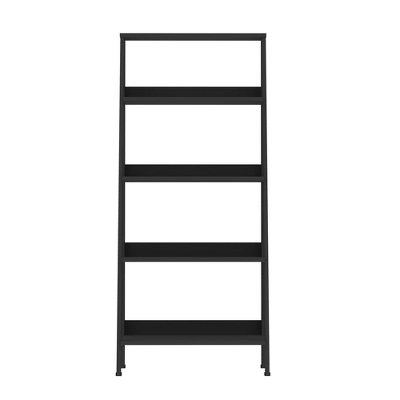 55" Thatcher Transitional Wood 4 Shelf Ladder Bookshelf - Saracina Home 2 55" Thatcher Transitional Wood 4 Shelf Ladder Bookshelf - Saracina Home - Image 2