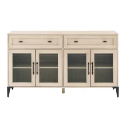 4 Door Reeded Glass Storage Sideboard - Saracina Home -Furniture Store GUEST b5c8780d e03c 48c8 95d6 0fe3f6586445