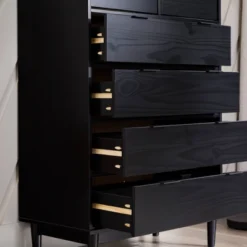 Mid-Century Modern Solid Wood 6 Drawer Vertical Dresser - Saracina Home 29 Mid-Century Modern Solid Wood 6 Drawer Vertical Dresser - Saracina Home -Furniture Store GUEST b5fe320b c3da 49e6 985f 60a942767455