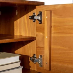 Solid Wood Mid-Century Modern TV Stand For TVs Up To 65" - Saracina Home -Furniture Store GUEST b6988a47 d2a1 42d2 b729 fbdccceb19f2