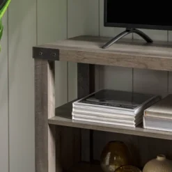 2 Door Farmhouse Highboy TV Stand For TVs Up To 65" Gray Wash - Saracina Home -Furniture Store GUEST b757a933 2ff5 4f3e a382 b133f73d53d6