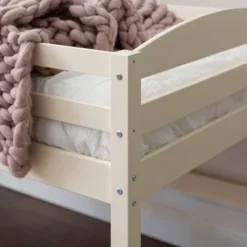 Twin Solid Pine Wood Low Loft Bed White - Saracina Home -Furniture Store GUEST b7664eda 78f2 439f 81c8 1dc9fc387698