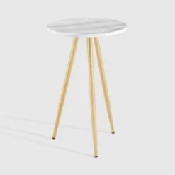 Modern Glam 3 Leg Round Side Table - Saracina Home -Furniture Store GUEST b7937721 a015 40f8 b789 ced140f4110d