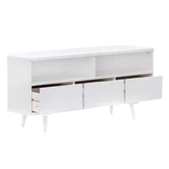 Cara Mid-Century Modern 3 Drawer Corner TV Stand For TVs Up To 58" - Saracina Home -Furniture Store GUEST b7e8b16a c2b0 4205 a4c0 edc7f94f50dd