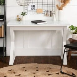 Glass Top Writing Desk With Drawer - Saracina Home -Furniture Store GUEST b8a71960 7cc8 4d46 8da2 cef0f47aa5ab