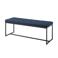 48" Upholstered Bench With Metal Base - Saracina Home -Furniture Store GUEST b97efecc 90d6 4eaa bdcb c8f1eccca470