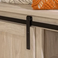 48" Transitional Sliding Door Wood And Metal Bench - Saracina Home -Furniture Store GUEST ba041560 e031 46cb 870b 53364735fde1