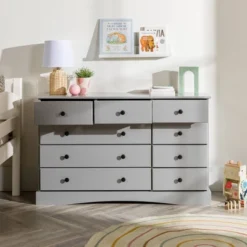 Lauren Classic Transitional 9 Drawer Dresser Storage - Saracina Home -Furniture Store GUEST ba14fec0 0827 4d0a 90fa b7fa9753a2d4