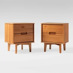 Mid-Century Modern Wood Nightstand - Saracina Home -Furniture Store GUEST ba155c5a 2d30 4a7d a041 aa93a2472c72