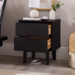 Mid-Century Modern Wood Nightstand - Saracina Home -Furniture Store GUEST bb8cd0af 9f2f 4c69 916e ce68660dee05