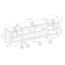 Leveled Classic Tiered Top TV Stand For TVs Up To 50" - Saracina Home -Furniture Store GUEST bbf40424 a6f5 4ffe a112 9c0d62c6ecf7